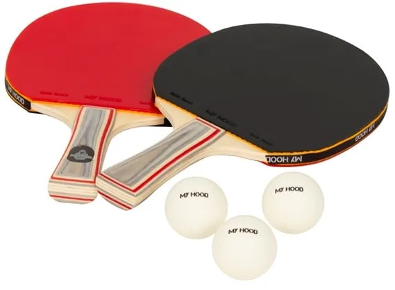 My Hood 2 pöytätennismailaa ja 3 palloa