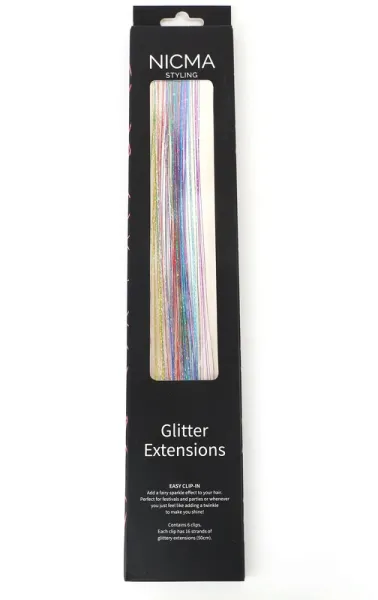 NICMA Styling Glitter Extensions - Sateenkaari